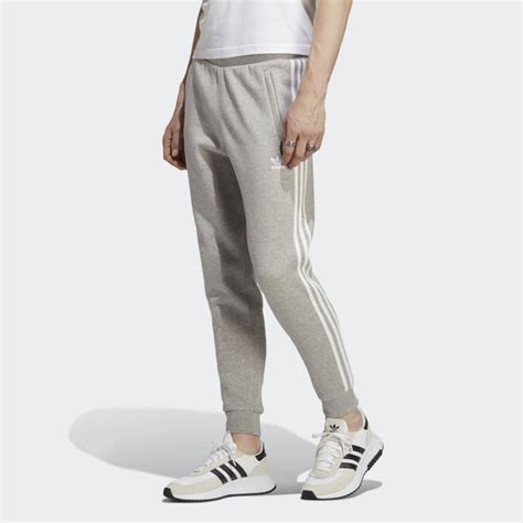 adidas 3 stripes broek heren grijs